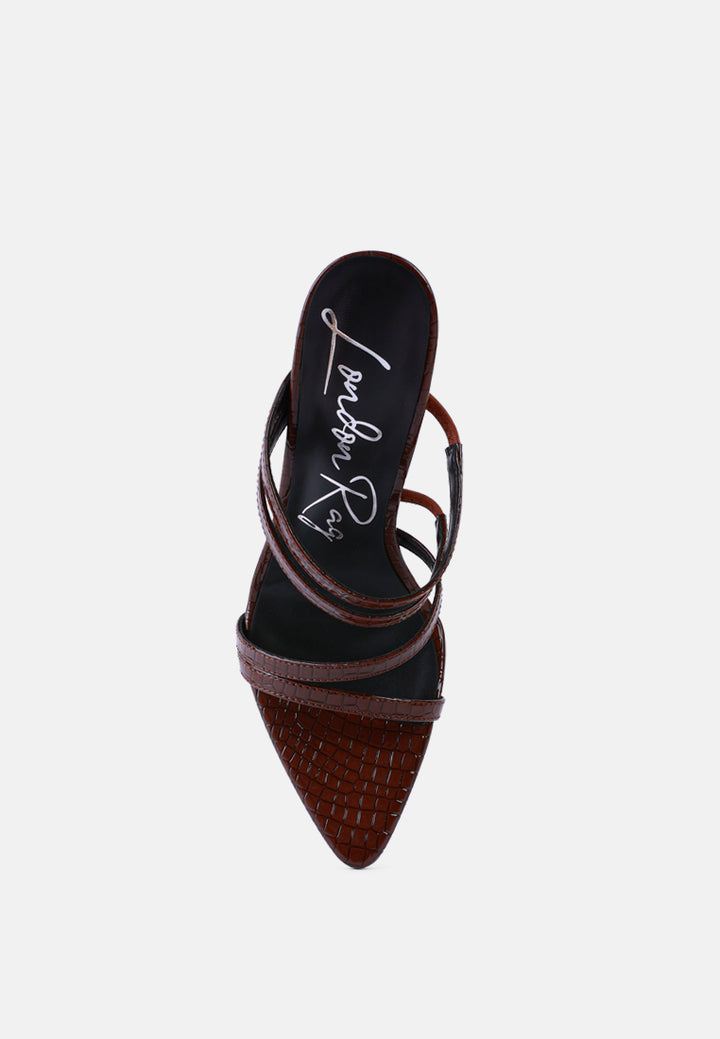 new affair croc metal high heeled sandals#color_espresso