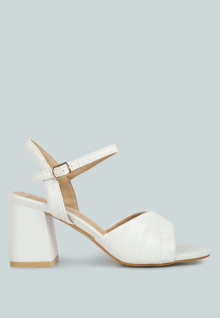nicholas pleated strap block heel sandals#color_off-white