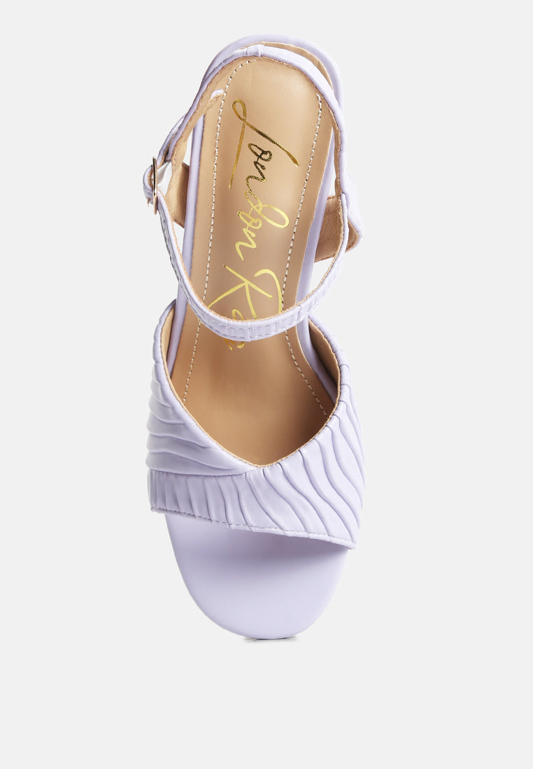 nicholas pleated strap block heel sandals#color_lilac