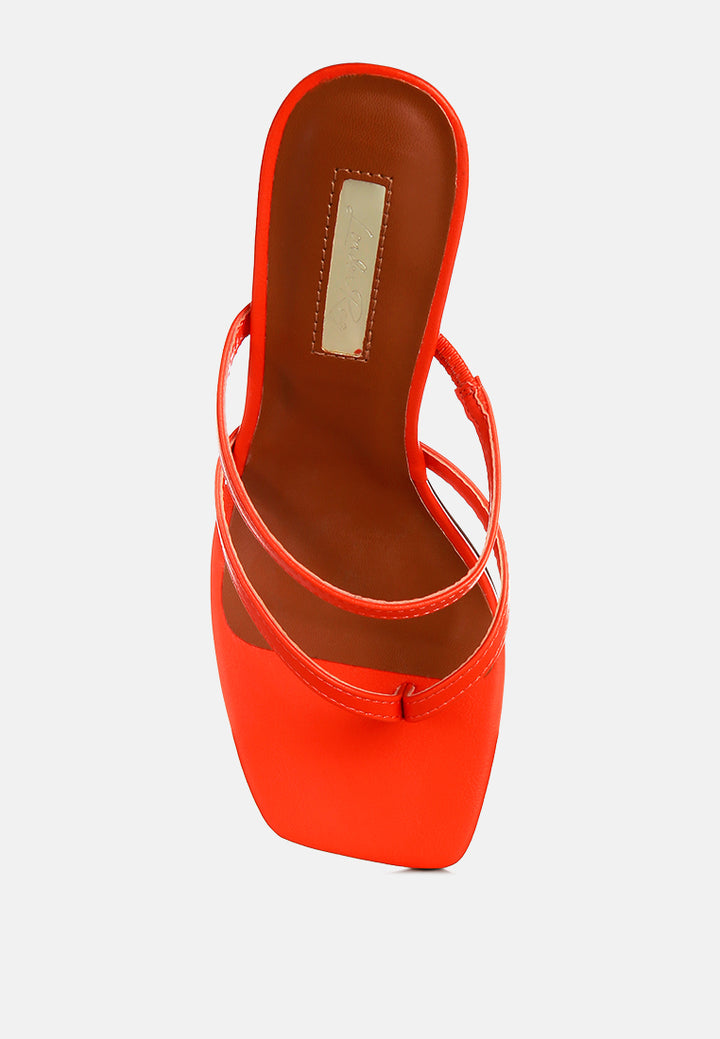 night life high heeled casual sandals#color_orange
