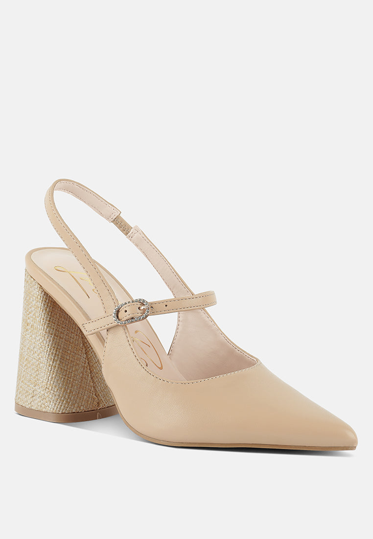 nougat flared heel party sandals#color_beige