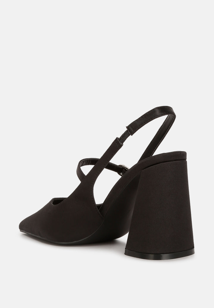 nougat flared heel party sandals#color_black