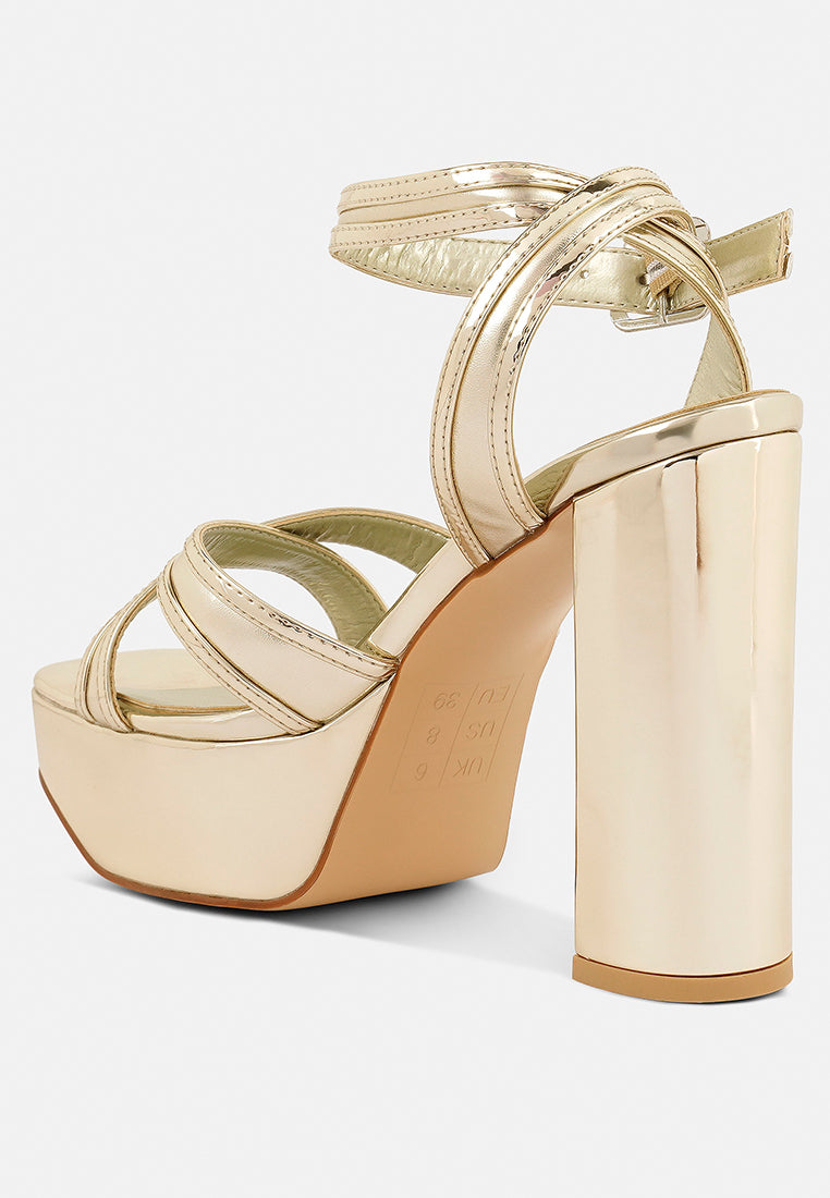 nyle platform heeled sandals#color_gold