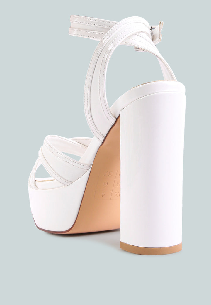 nyle platform heeled sandals#color_white