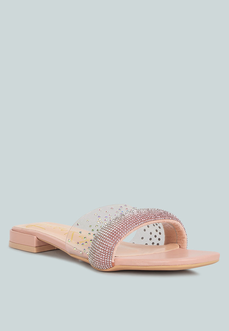 old flame low strack heel sandals#color_pink