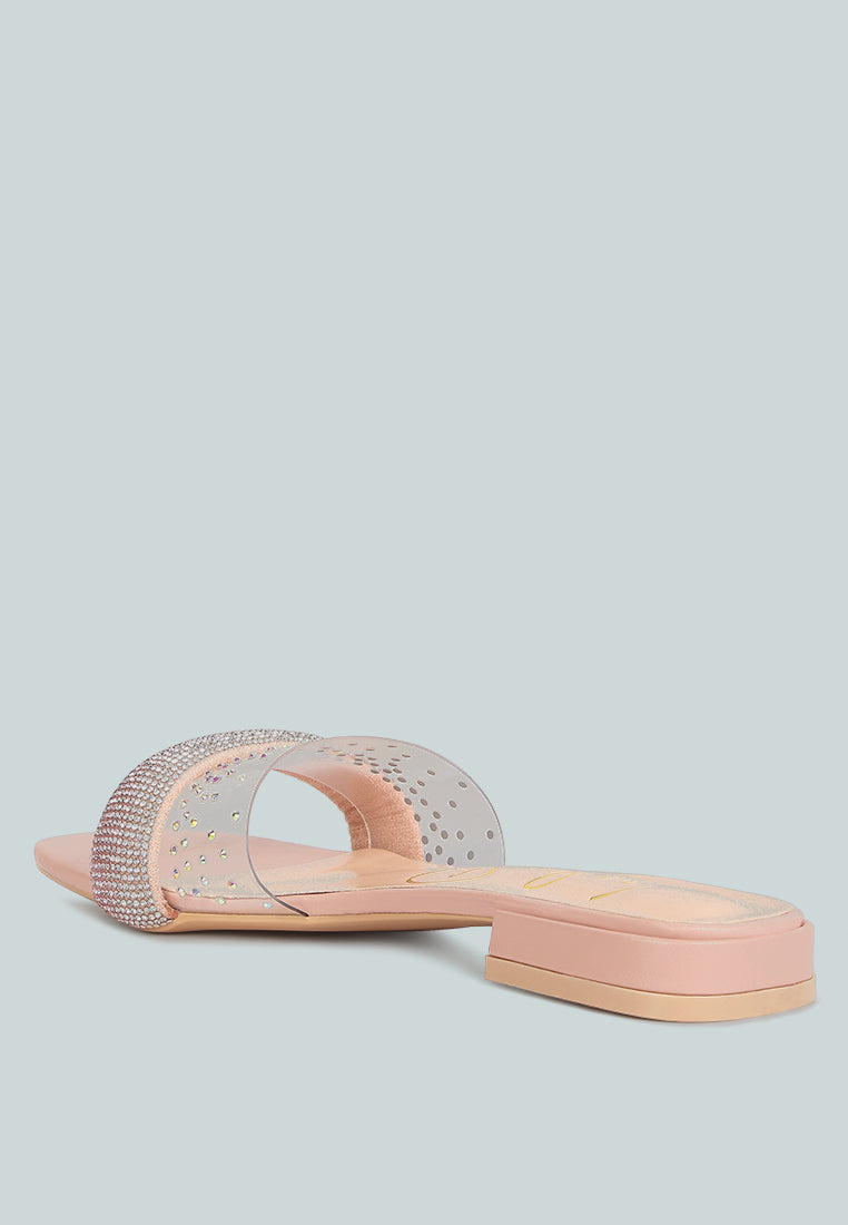 old flame low strack heel sandals#color_pink