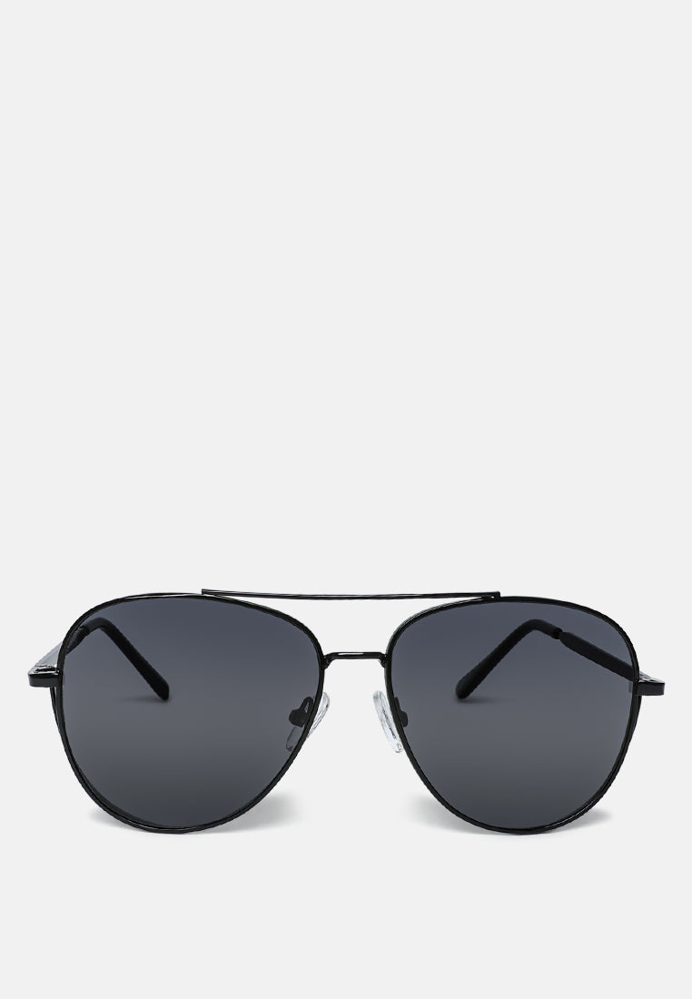 ombre tinted aviator classic sunglasses#color_black