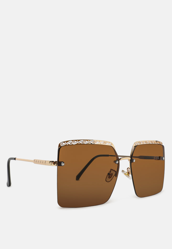 ombre tinted funky sunglasses#color_brown