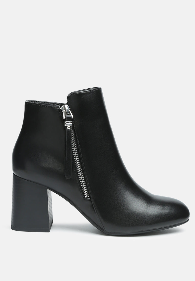 oona dual zipper boots#color_black