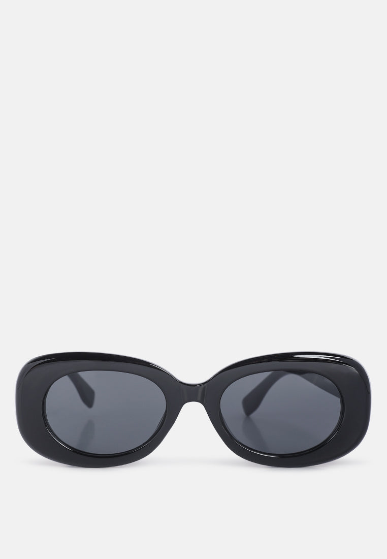 oval frame sunglasses#color_black