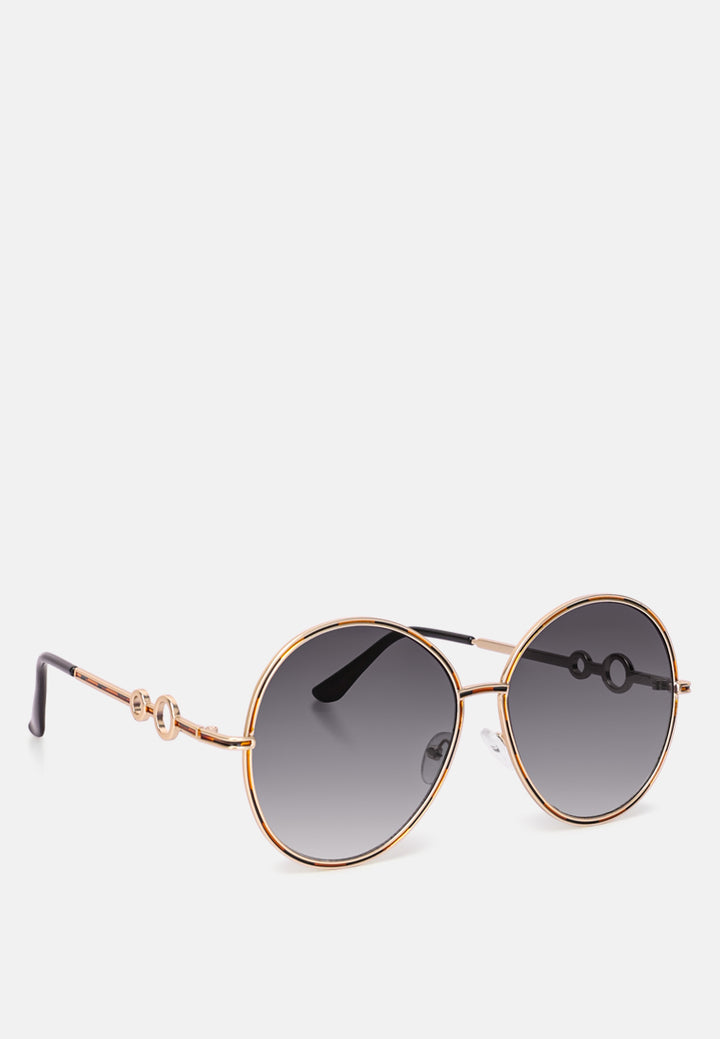 oversized full rim oval sunglasses#color_grey