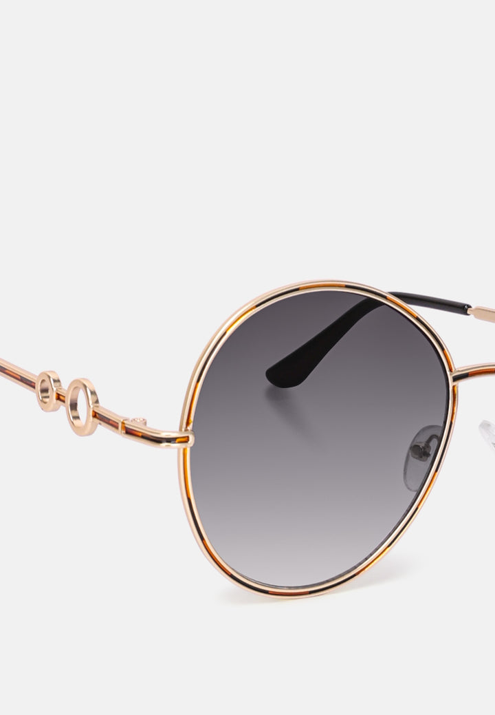 oversized full rim oval sunglasses#color_grey