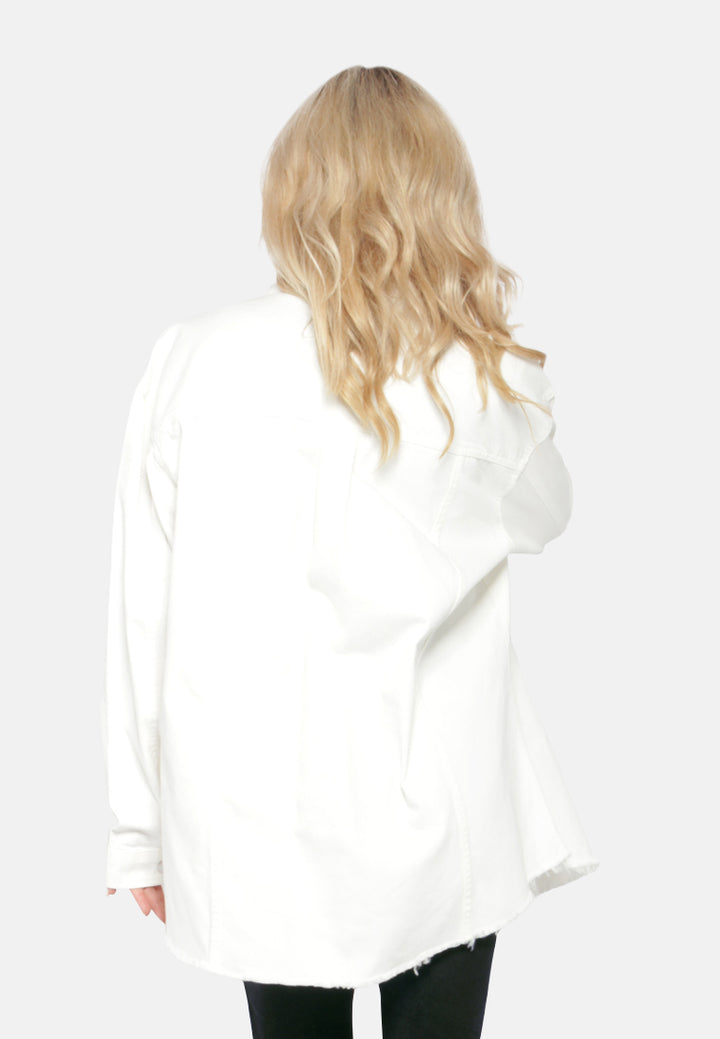 oversized long sleeve shacket#color_off-white