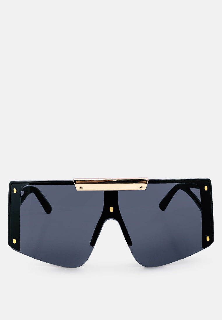 oversized shield sunglasses#color_black