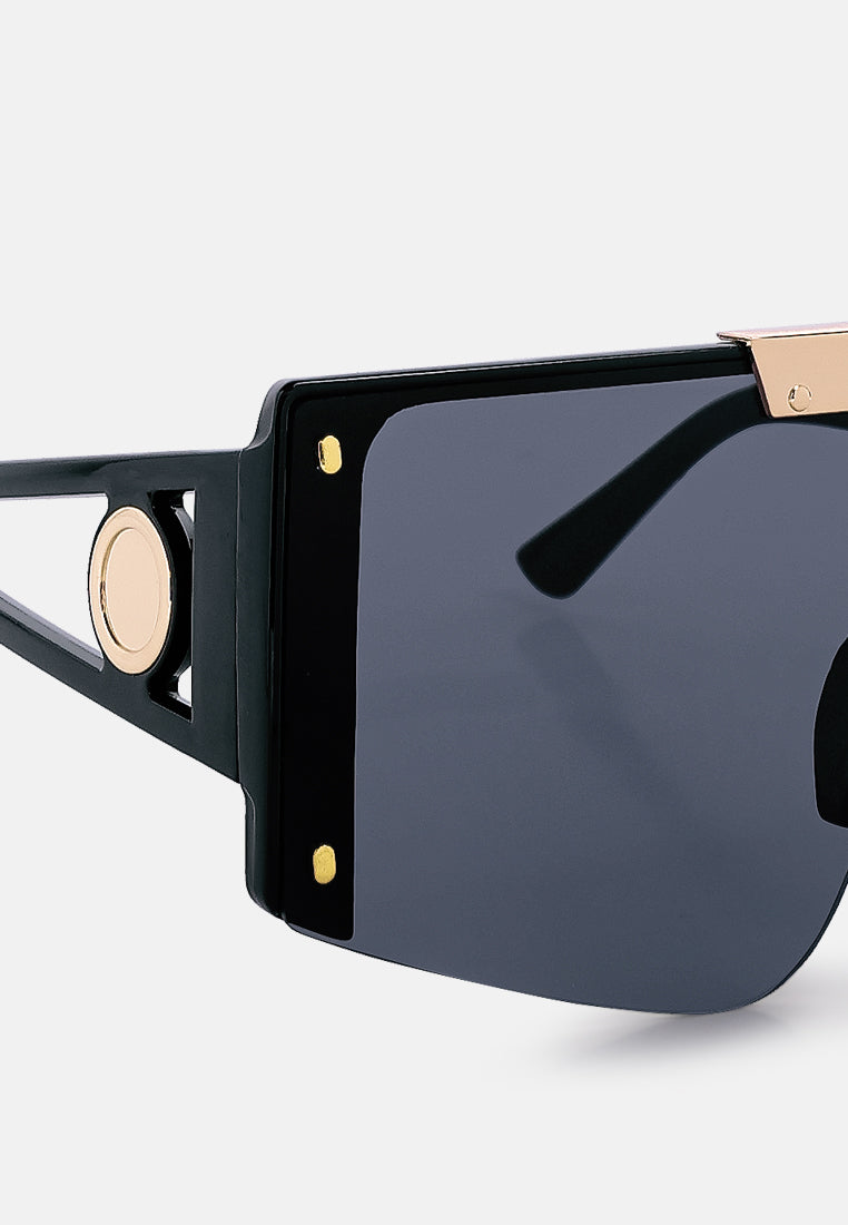 oversized shield sunglasses#color_black