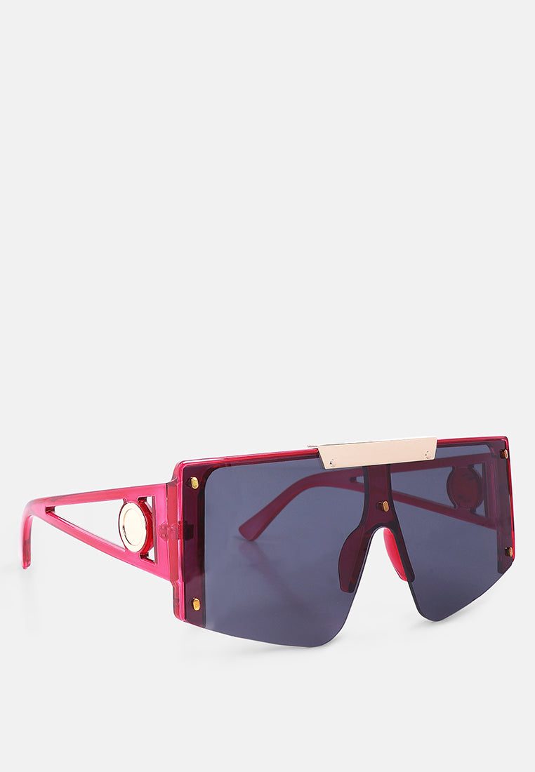 oversized shield sunglasses#color_purple