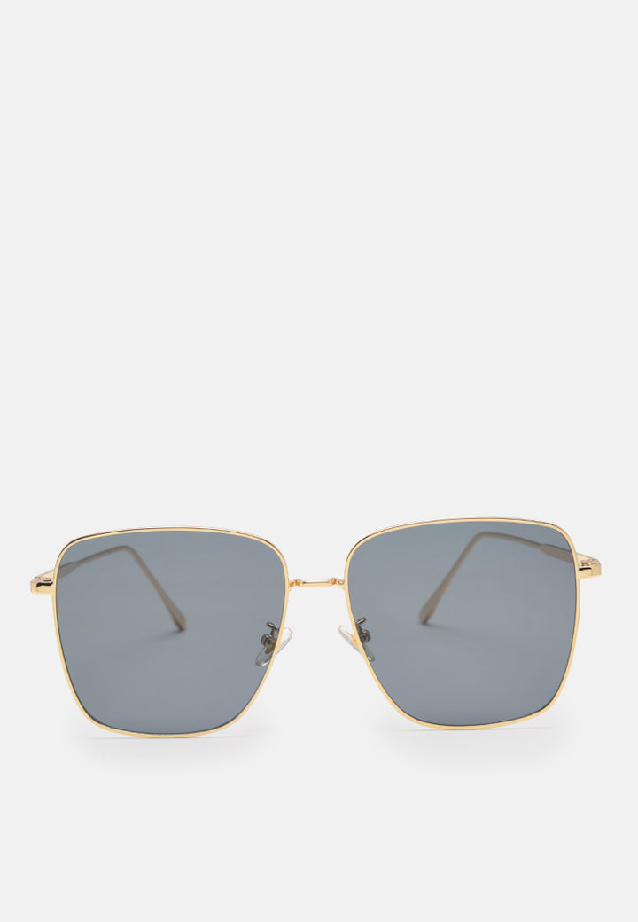 oversized square frame sunglasses#color_black