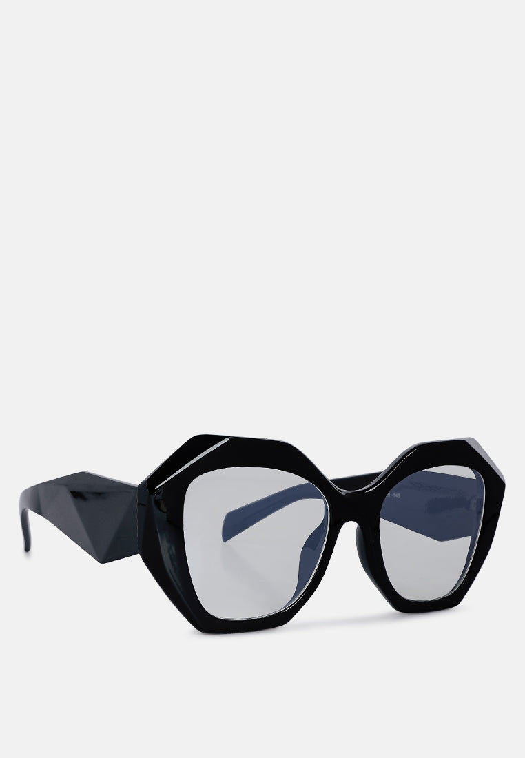 oversized wayfarer sunglasses#color_black