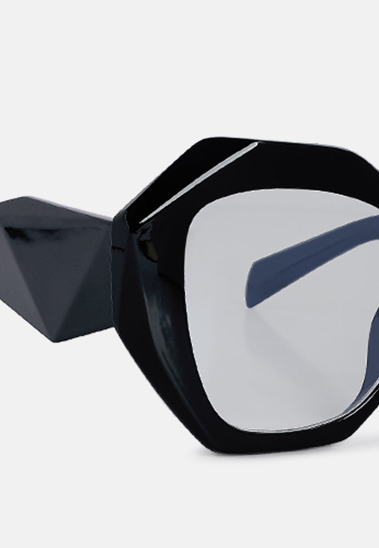 oversized wayfarer sunglasses#color_black