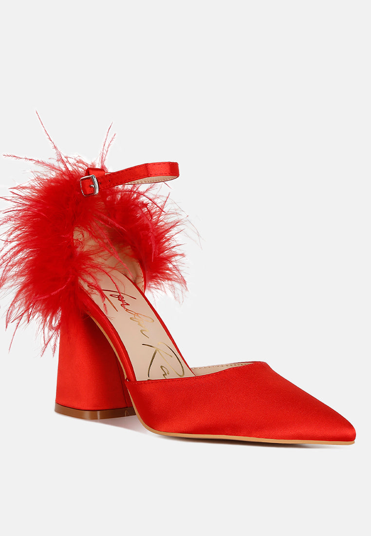 palmetta fur detail block heel sandals#color_red