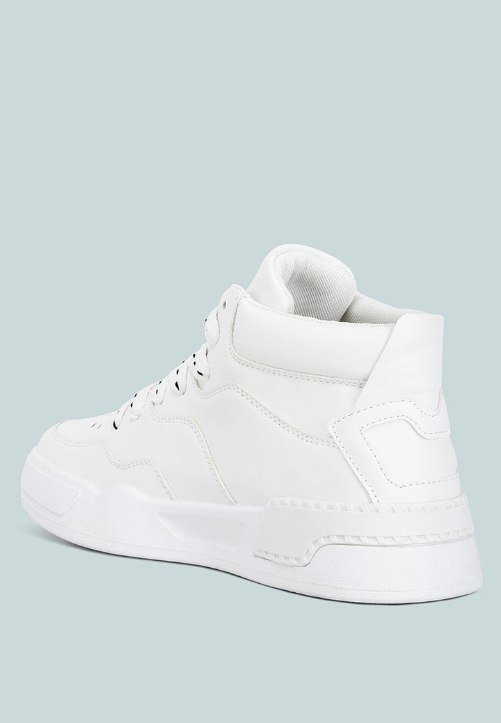 panelling detail ankle length sneakers#color_Blue-Whitepanelling detail ankle length sneakers#color_white