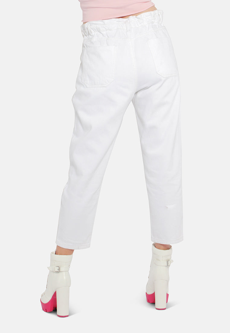 paper bag waist pants#color_off-white