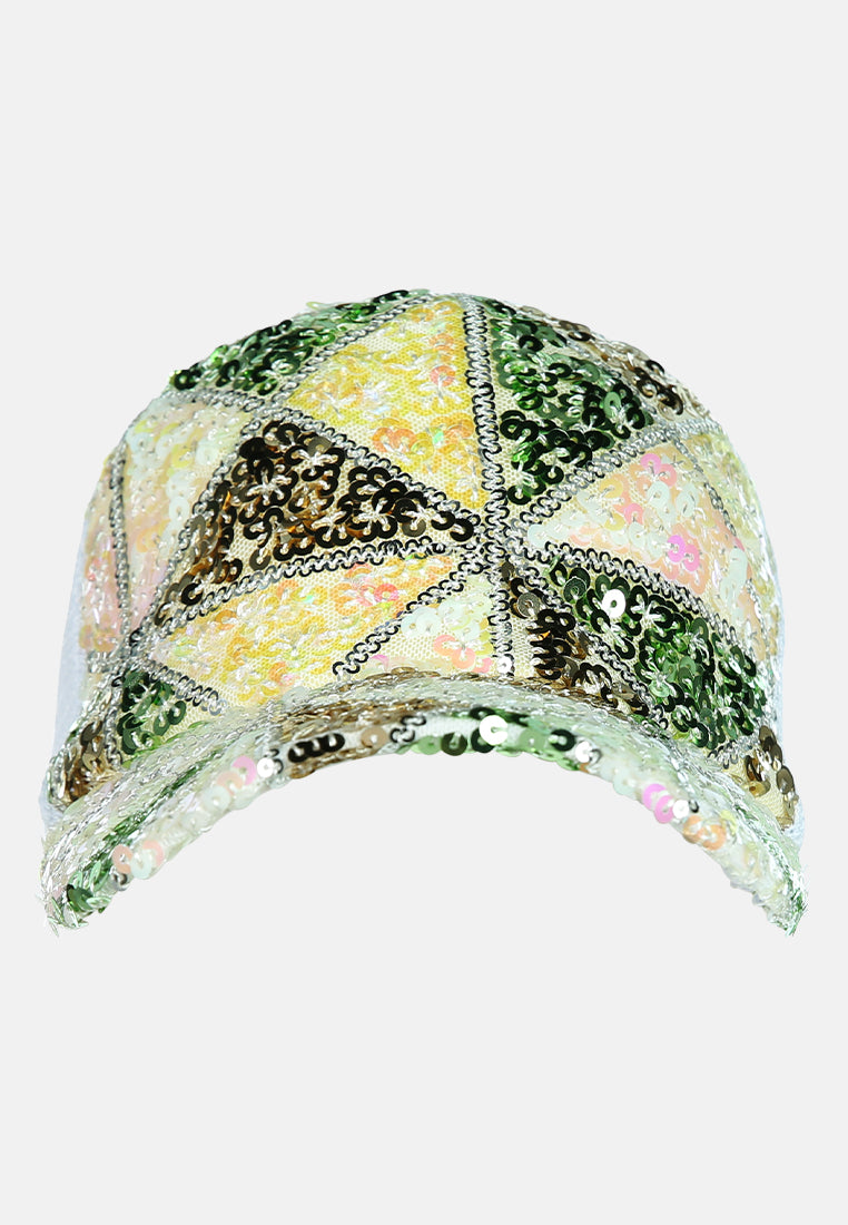 party all night sequin baseball cap#color_white