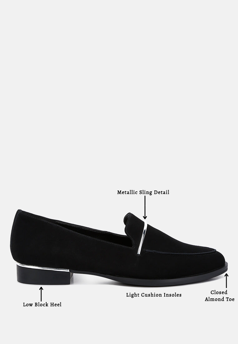 paulina suede slip-on loafers#color_black