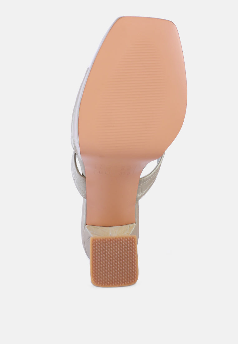 pda croc high heel platform sandals#color_mint