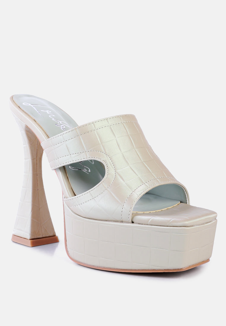 pda croc high heel platform sandals#color_mint