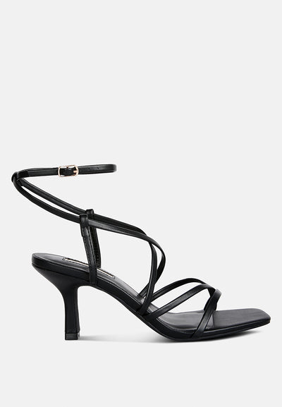 peri peri faux leather strappy heels#color_black