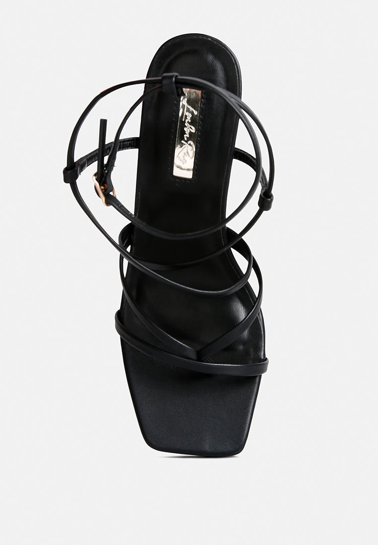 peri peri faux leather strappy heels#color_black