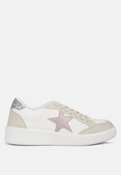 perry glitter detail star sneakers#color_grey