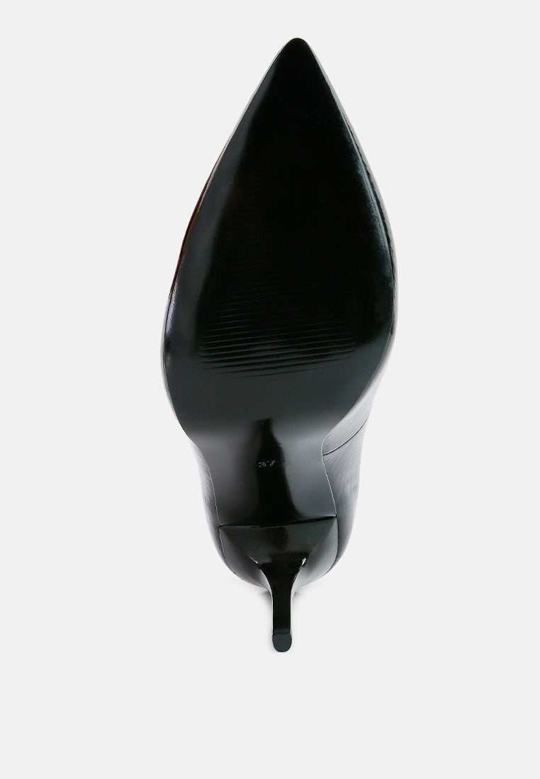 personated stiletto heel pumps#color_black