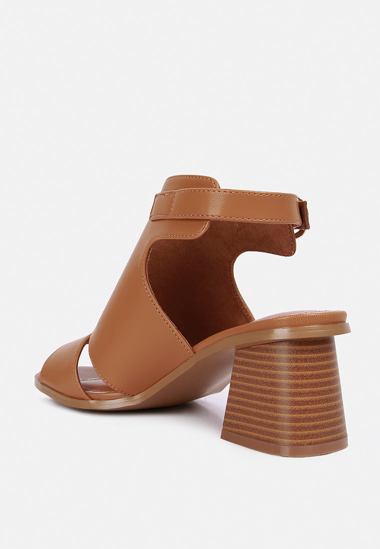 polessi pin buckle ankle mules#color_tan
