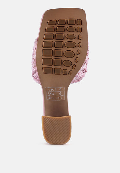 pout pro braided raffia block sandal#color_pink