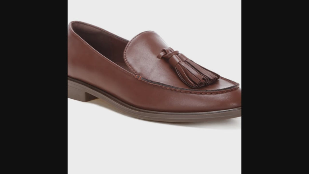 atilia tassel detail loafers#color_brown