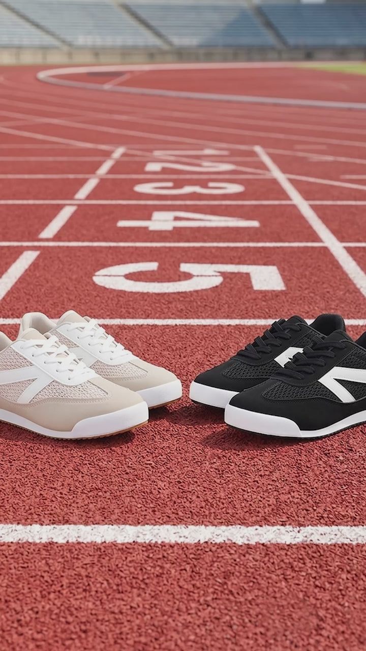 tibala padded collar lace-up sneakers#color_ivory-faux-leather-mesh