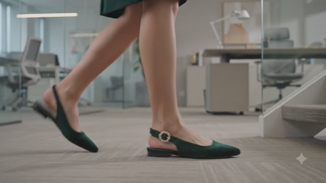 dolan velvet slingback flat sandals#color_green