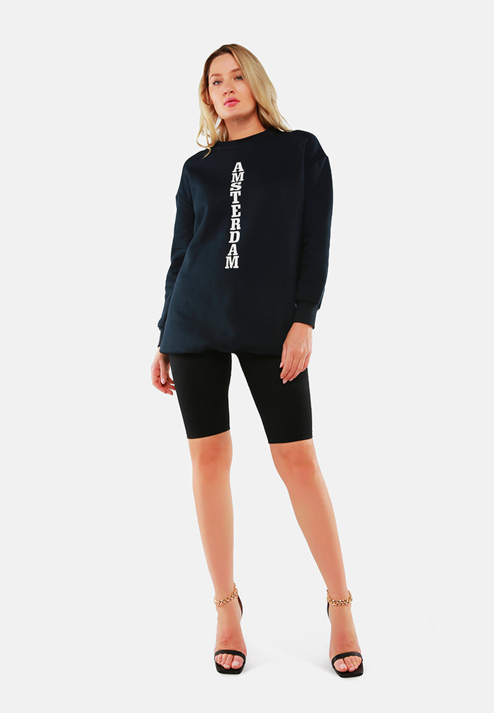 printed oversized live-in sweatshirt by ruw#color_navy