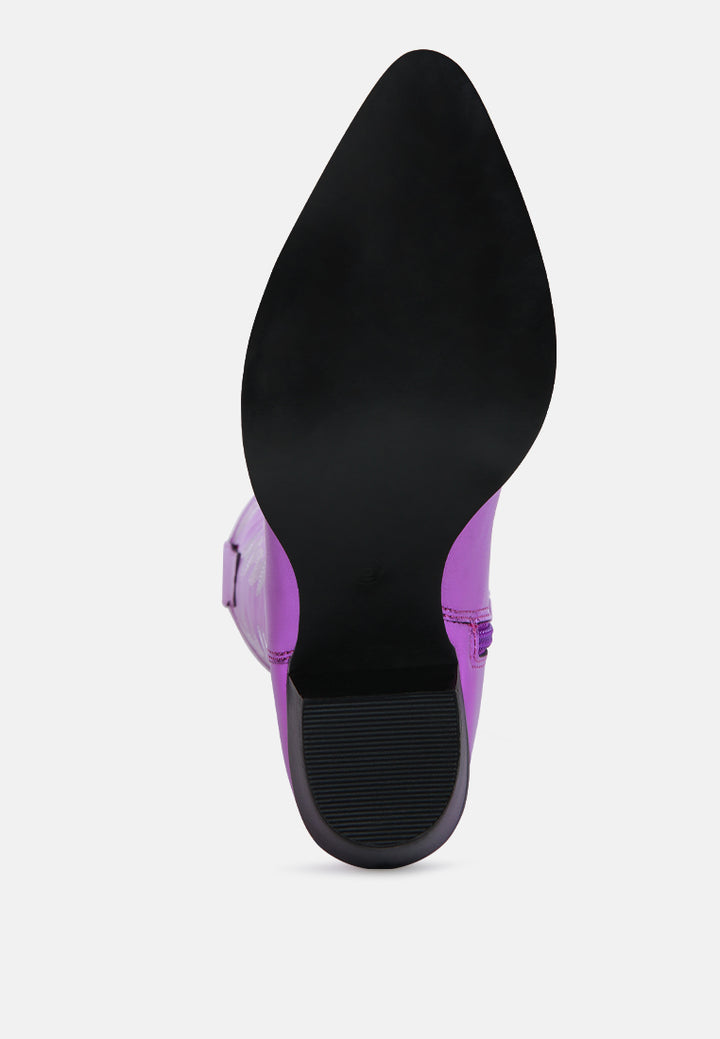 priscilla western cowboy calf boots#color_purple