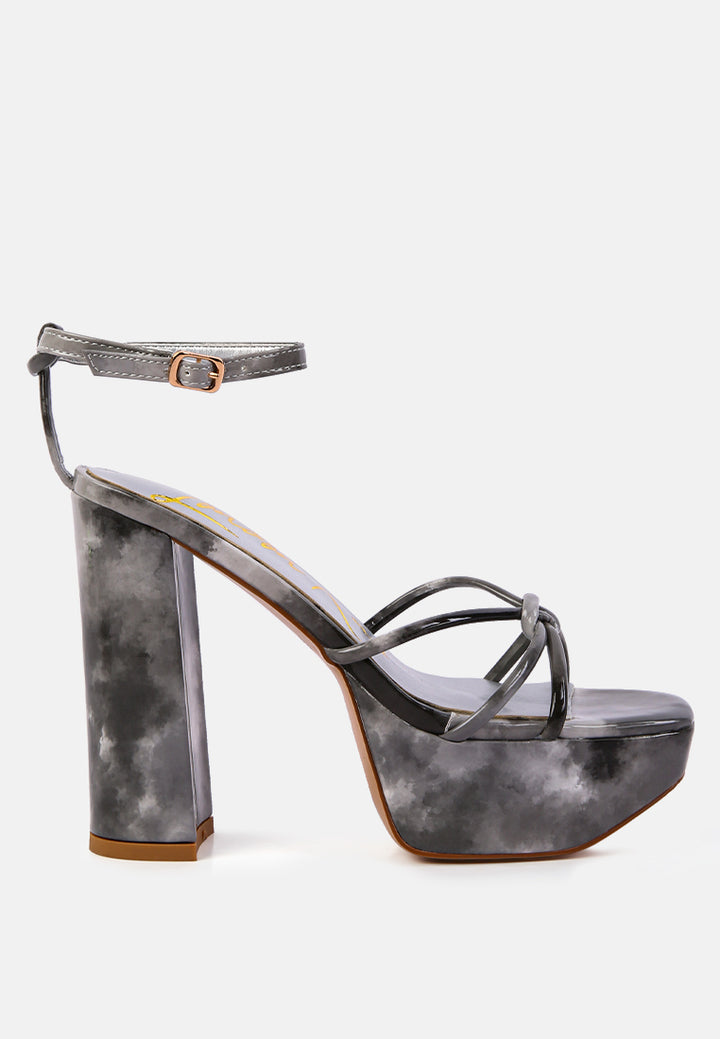 prisma tie-dye high platform heeled sandals#color_black