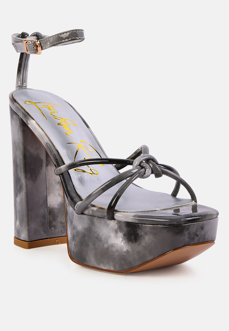 prisma tie-dye high platform heeled sandals#color_black