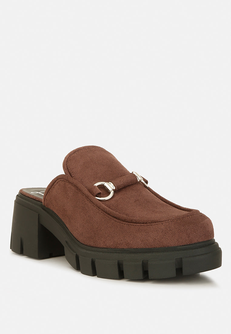 prosper velvet slip on mules by rag#color_brown