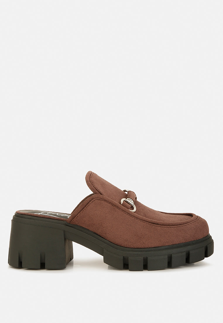 prosper velvet slip on mules by rag#color_brown