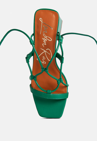 provoked lace up block heeled sandals#color_green
