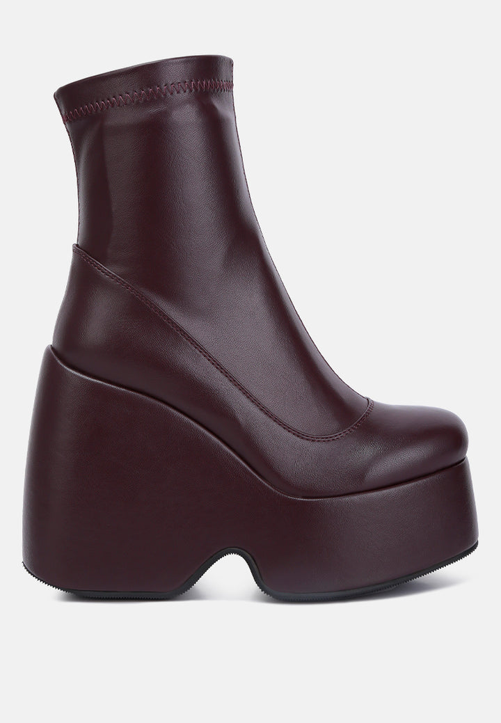 purnell high platform ankle boots#color_burgundy