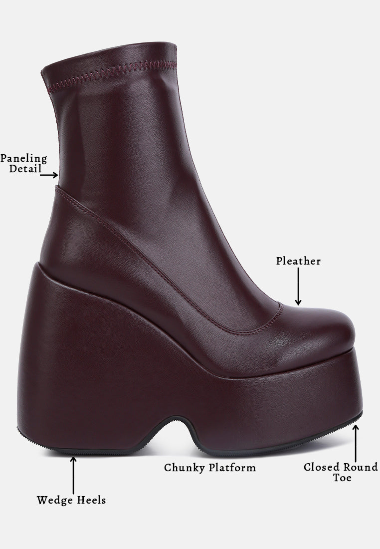 purnell high platform ankle boots#color_burgundy