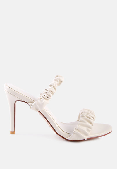 qualie gathered around slip-on heeled sandals#color_beige