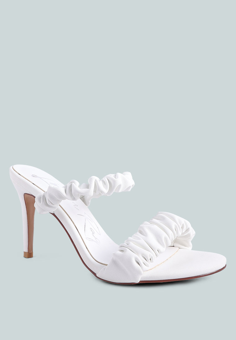 qualie gathered around slip-on heeled sandals#color_white